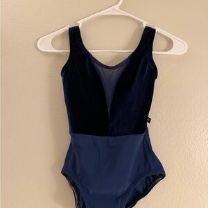 Navy Blue lucky Leo Women's leotard size small